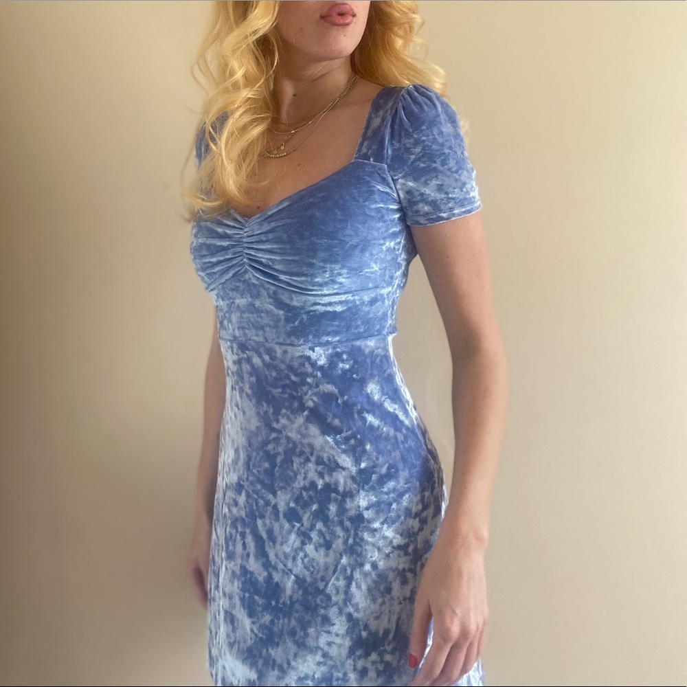 Urban outfitters crushed velvet dress
